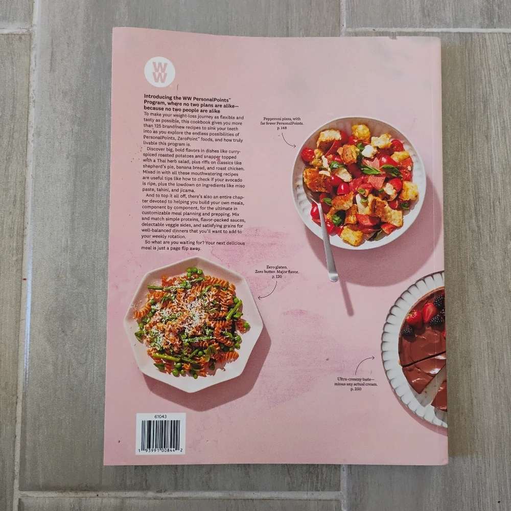 WW The Personal Points Cookbook NWOT